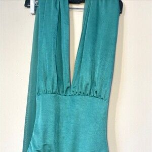 We The Free Intimates Thong Bodysuit Women's Size S Turquoise V Neck/$60